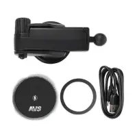 Держатель для смартфонов с беспр.зарядкой магнитный на приборную панель MagSafe AVS AH-01-WC