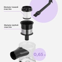 Беспроводной вертикальный пылесос КТ-5550 - 350 Вт