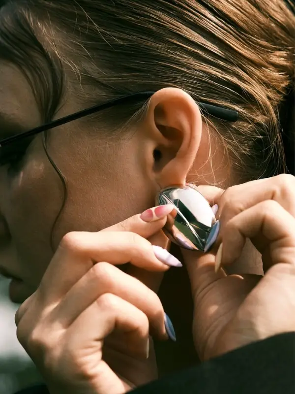 Серьги металл &laquo;Тюльпан&raquo;, цветок, цвет серебро