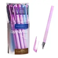 Ручка шариковая BrunoVisconti. EasyWrite. Zefir, синий стержень, узел 0.5 мм, резиновый упор, матовый корпус, МИКС