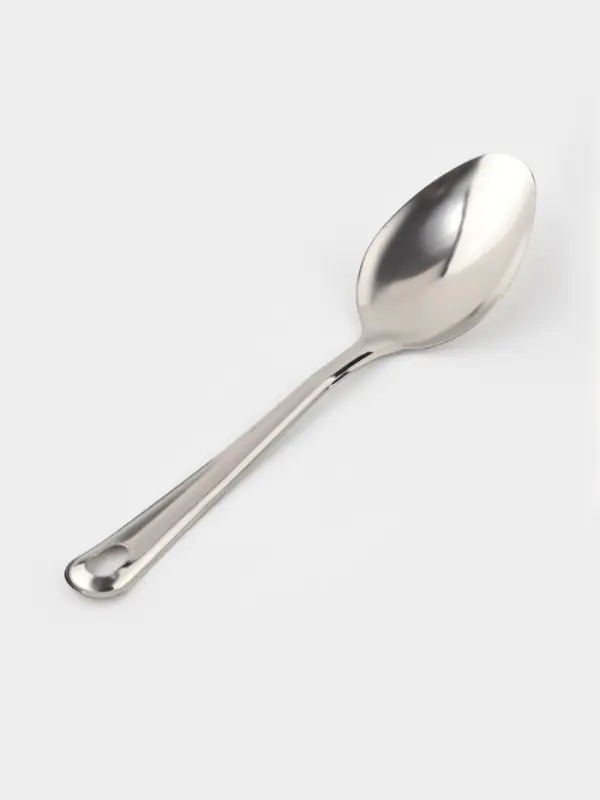 Ложка гарнирная из нержавеющей стали Доляна &laquo;Виктория&raquo;, 30 мл, h=25 см, серебристая