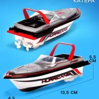 Катер радиоуправляемый Mini Boat, работает от аккумулятора, цвет красный
