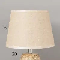 Настольная лампа с абажуром RISALUX &laquo;Галс&raquo;, Е14, 40 Вт, золото, 18&times;18&times;28 см