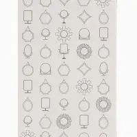 Зеркало настольное, с увеличением х2, двусторонне, настенное, 8&times;16 см, (6&times;9.3 см), цвет янтарный