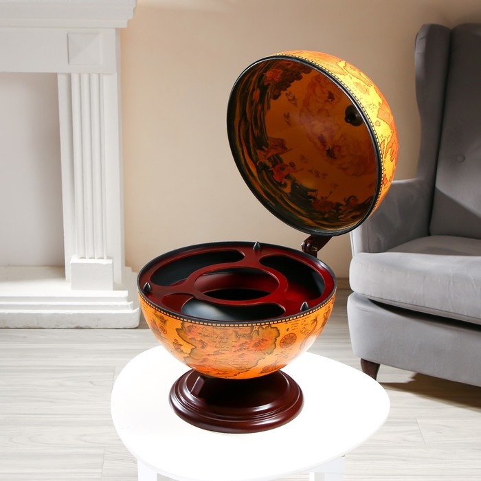 Глобус бар декоративный Глобус бар декоративный "Винтажная карта" 46х41х56,5 см