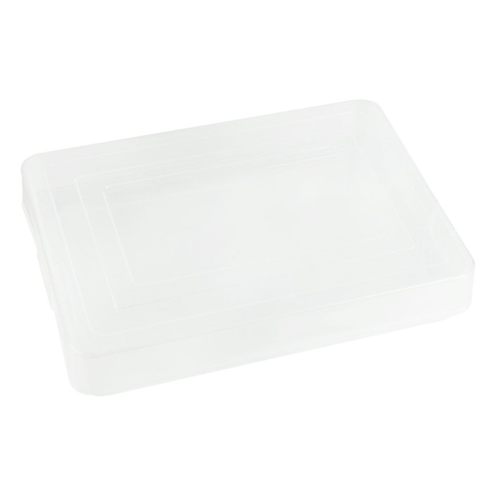 Контейнер для документов Стамм А4, 260 х 350 х 65 мм, пластик, с защелками, прозрачный Контейнер для документов Стамм А4, 260 х 350 х 65 мм, пластик, с защелками, прозрачный