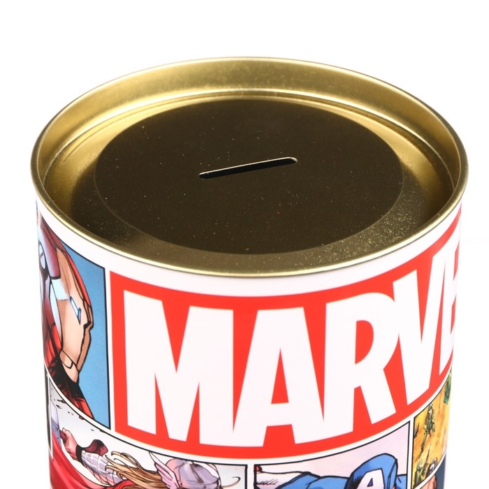 Копилка металлическая, 20,5 см х 12 см х 12 см, XXL Копилка металлическая, 20,5 см х 12 см х 12 см, XXL "MARVEL", Мстители