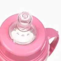 Бутылочка для кормления малыша M&B &laquo;Доченька&raquo;, классическое горло, с ручками, от 0 мес., 150 мл., розовый