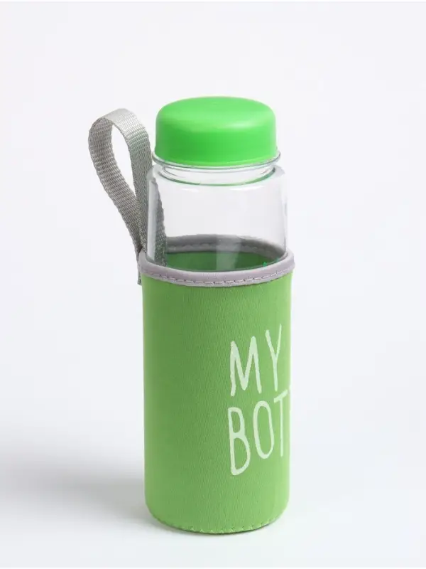 Бутылка для воды My bottle, 500 мл, 19.5&times;6 см, чехол в комплекте, цвет МИКС