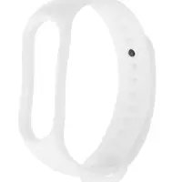 Ремешок для фитнес-браслета Mi Band 5/6/7 Luazon, белый