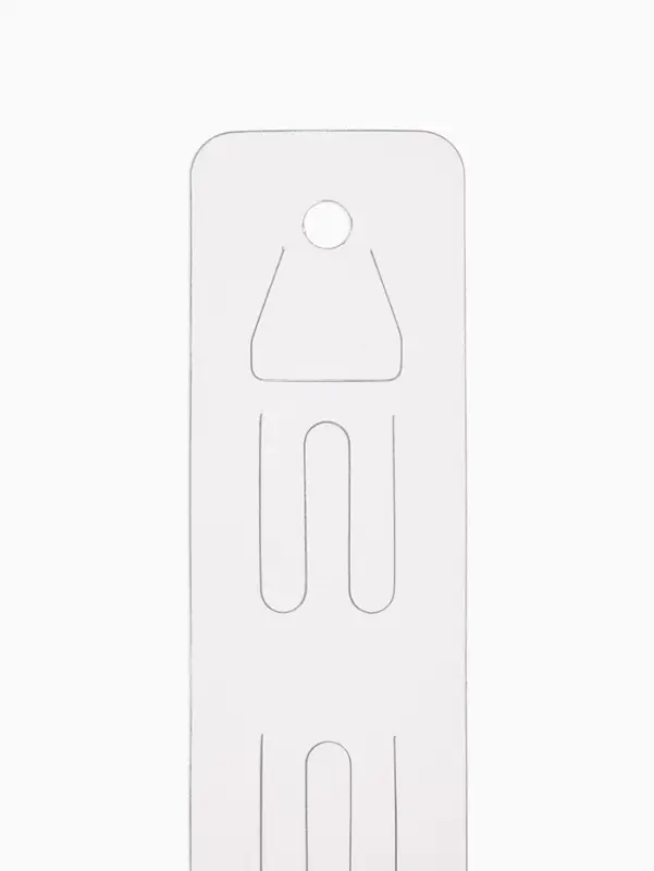 Стрип лента с подвесом на 12 крючков, L=60, 10 шт. прозрачный