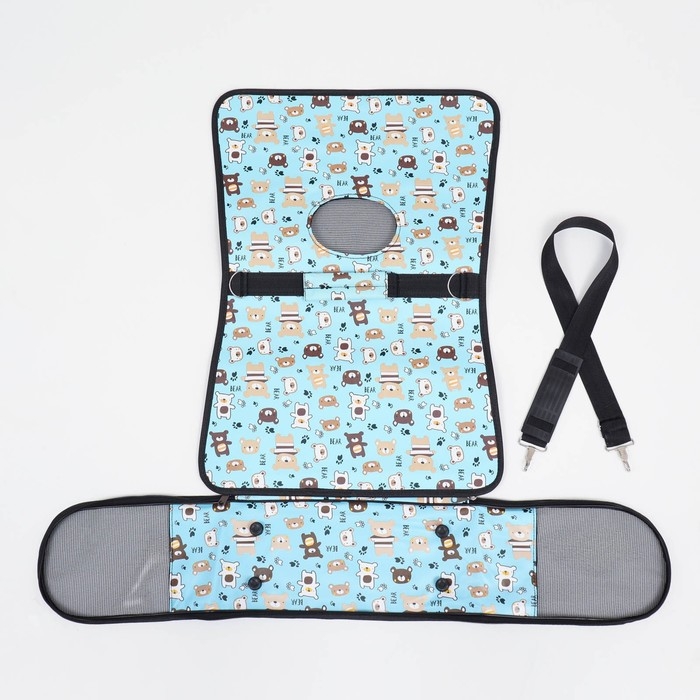 Сумка-переноска каркасная  Сумка-переноска каркасная "Медвежонки" , размер M,  40 х 21 х 27 см