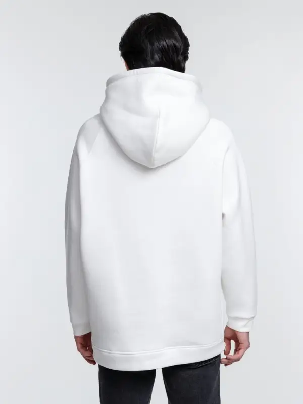 Худи унисекс оверсайз Easy Street, молочно-белое, размер XS/S
