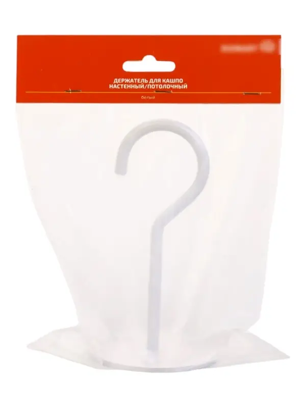 Кронштейн для кашпо настенный/потолочный металл, белый