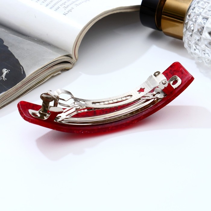 Заколка-автомат для волос Заколка-автомат для волос "Вета" стиль крапинка, 9 см, микс