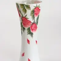 Ваза для цветов &laquo;Фелисия&raquo;, 15&times;38 см, стекло, белая