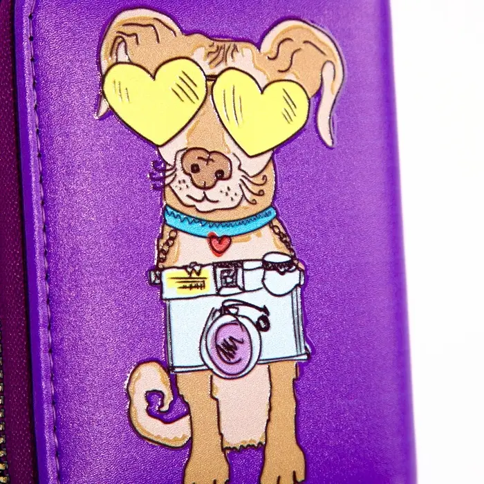 Кошелёк на молнии Выбражулька, фиолетовый