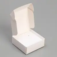 Коробка под бижутерию, упаковка, «Белая», 7.5 х 7.5 х 3 см
