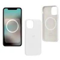 Чехол iPh 12/12 Pro Silicon Case 100% ORG White (MagSafe + анимация NFC) c LOGO