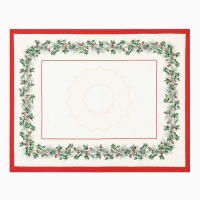 Набор столовый Christmas wreath скат.150х180см +/-3см с ВГМО, салф.40х40см-8 шт, 100%хл