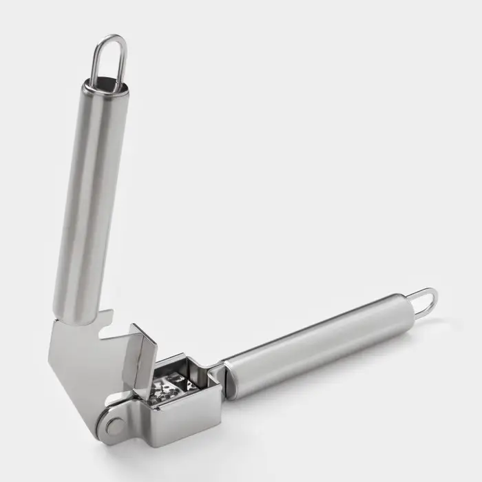 Пресс для чеснока Доляна &laquo;Металлик&raquo;, 18.5 см, серебристый