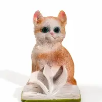 Фигурка &laquo;Котёнок листает книгу&raquo;, 10&times;7.2&times;10.5 см