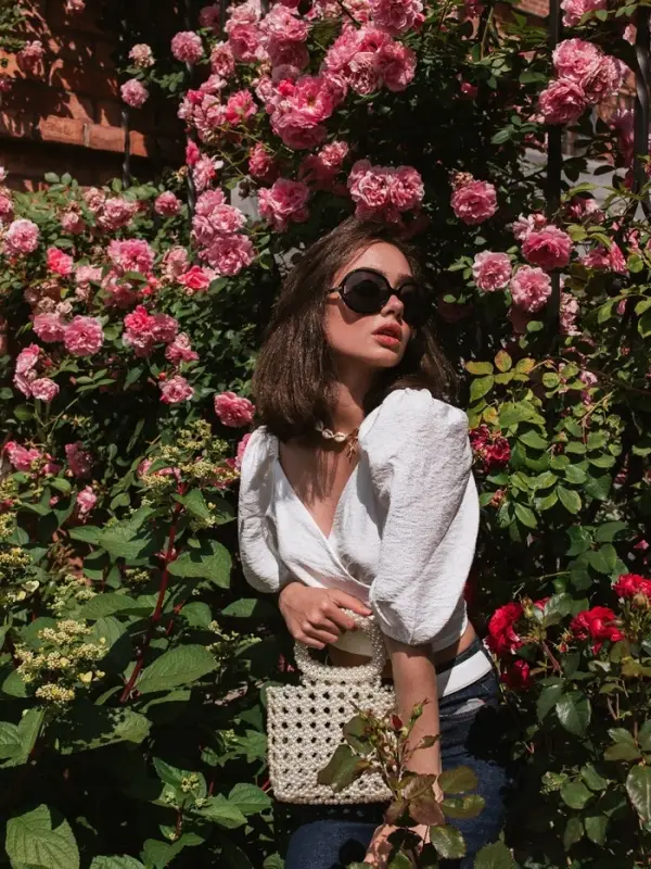 Чокер &laquo;Морская звезда&raquo;, белый в золоте, 42 см