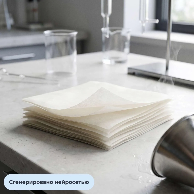 Бумага фильтровальная марка Ф 210x260 мм, ГОСТ 12026-76 (1кг/уп)