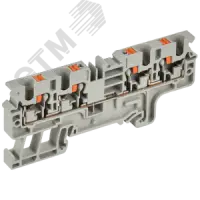ARMAFIX Клемма пружинная Push-in CP-MC 4 вывода 4мм2 серая IEK