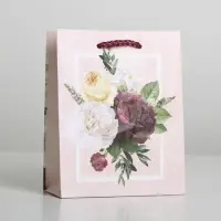Пакет подарочный ламинированный, упаковка, Love, S 12 х 15 х 5.5 см