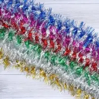 Мишура новогодняя «Зимнее волшебство. Фонарик», d = 5 см, 200 см, МИКС