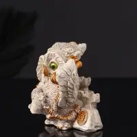 Фигурка гипс &laquo;Совы говорят по телефону&raquo; 8&times;12&times;7 см, слоновая кость