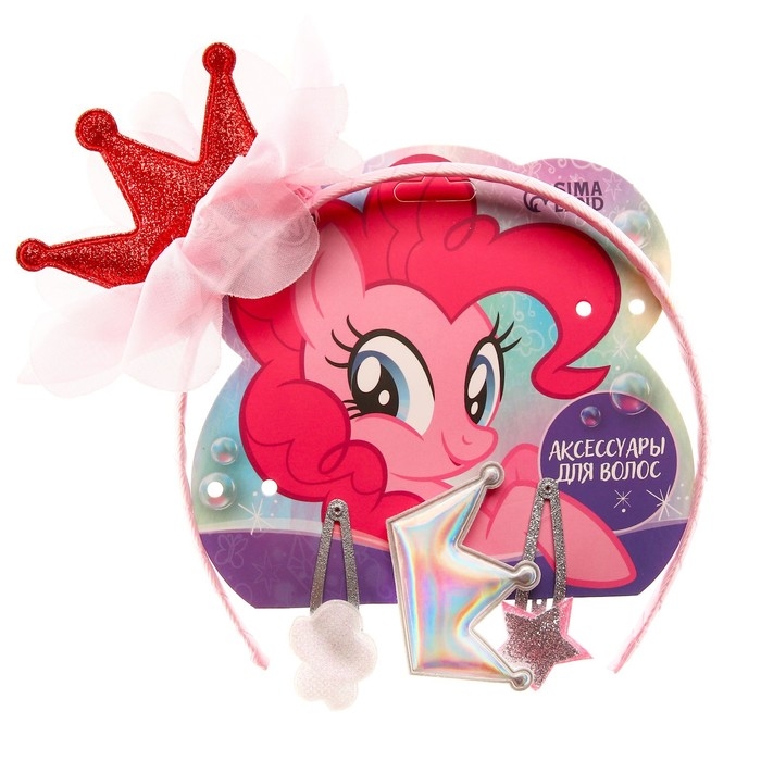 Аксессуары для волос, 4 штуки, ободок-корона и заколки Аксессуары для волос, 4 штуки, ободок-корона и заколки