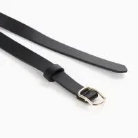 Ремень женский, 1.8&times;105 см, золотистая пряжка, чёрный