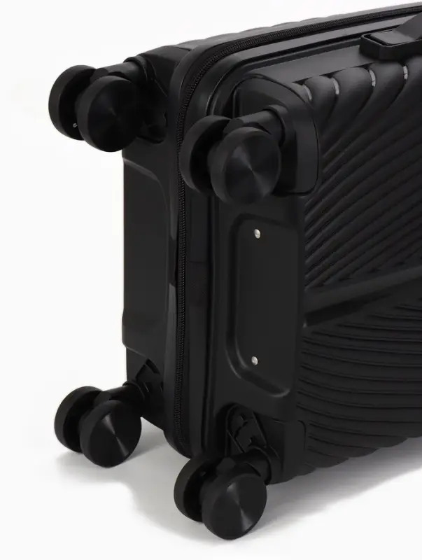 Чемодан на съёмных колёсах, 18", кодовый замок, 33&times;16&times;49 см, чёрный
