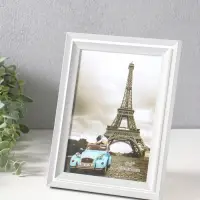 Фоторамка пластик 13х18 см "Остин" бело-серый 21,5х16,5х1,5 см