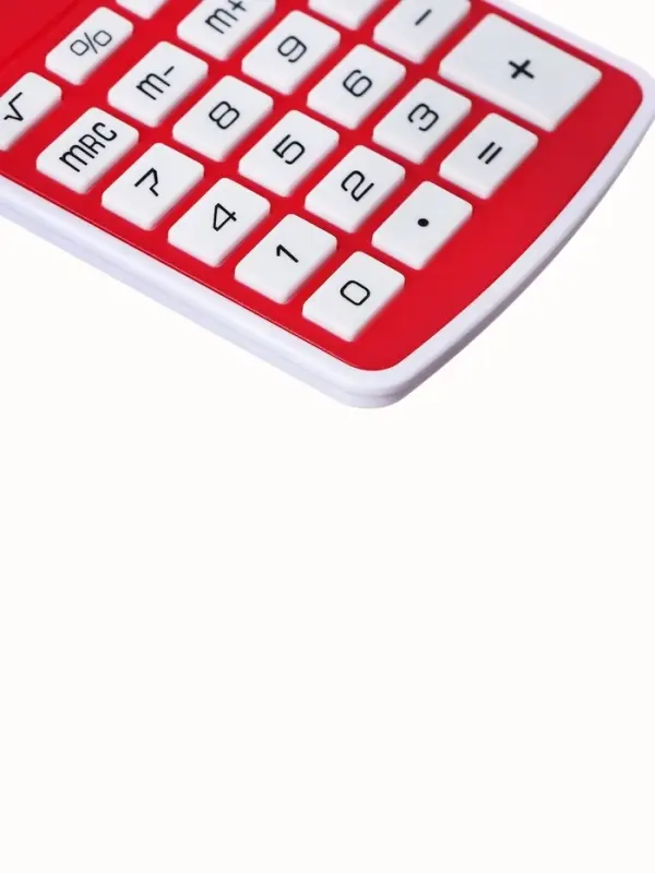 Калькулятор карманный, 08-разрядный, 5828 корпус, красный