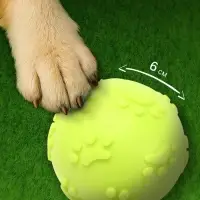 Игрушка для собак &laquo;Мяч-лапка&raquo;, 6 см, TPR, жёлтая
