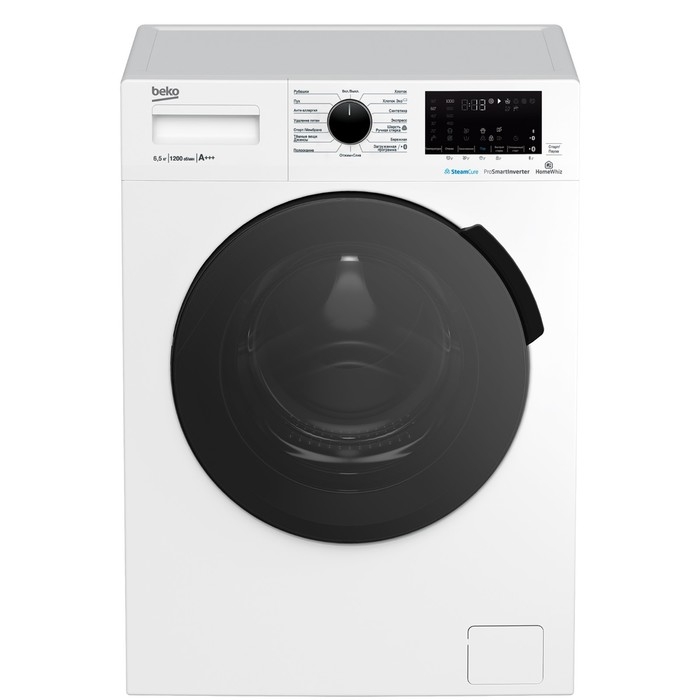 Стиральная машина Beko WSPE 6H616W, класс A++, 1200 об/мин, до 6.5 кг, бело/черная Стиральная машина Beko WSPE 6H616W, класс A++, 1200 об/мин, до 6.5 кг, бело/черная