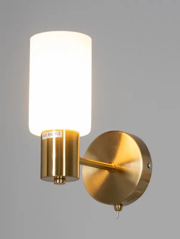 Бра 74535/1W, 1x40Вт, E14, цвет латунь