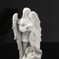 Фигурка гипс &laquo;Архангел Михаил&raquo;, 14&times;9&times;4 см, натуральный гипс