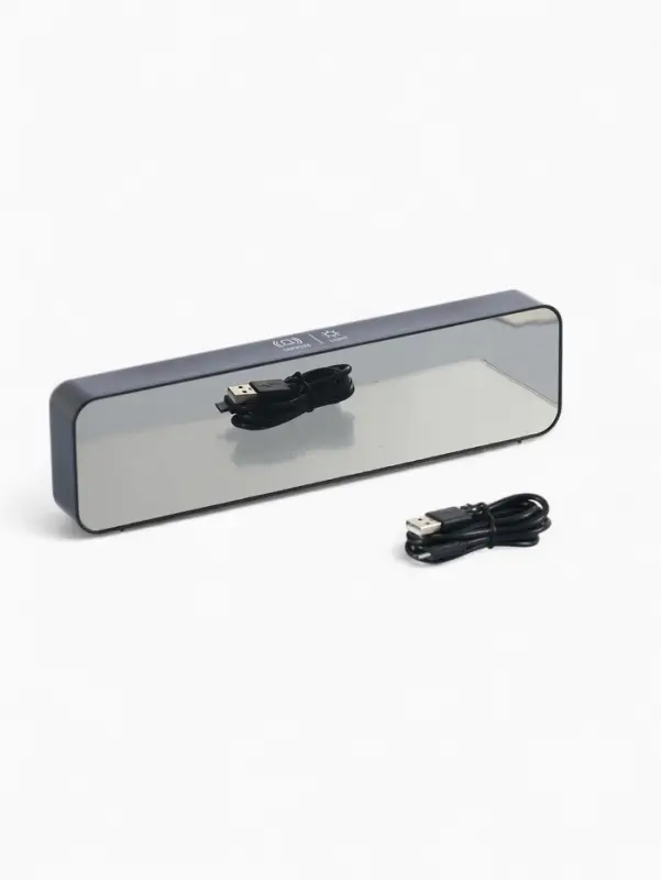 Часы электронные настольные, будильник, на подвесе, 2400 мАч, 3.5&times;7&times;26.5 см