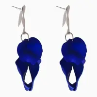 Серьги ассорти &laquo;Ветер&raquo;, неровность, цвет сине-золотой