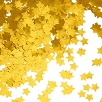 Конфетти «Звезда», сусальное золото, хром, 1.5 см, 50 г