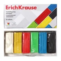Пластилин ErichKrause Basic, 6 цветов, 96 г, в картонной упаковке