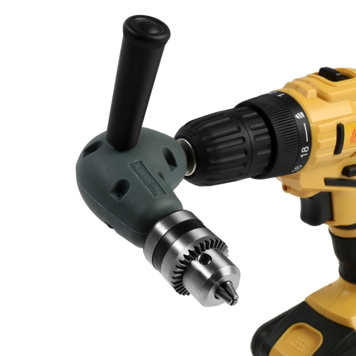 Адаптер угловой для дрели ТУНДРА, с патроном 1.5 - 10 мм Адаптер угловой для дрели ТУНДРА, с патроном 1.5 - 10 мм