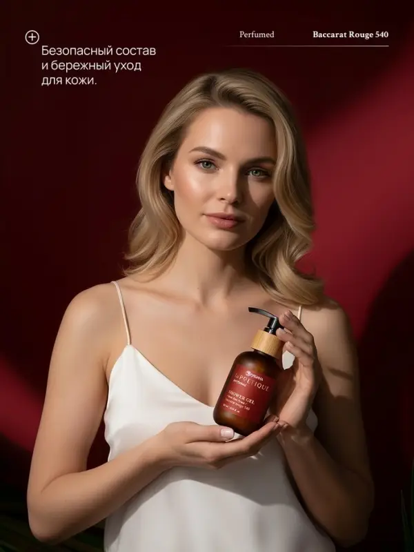 Гель для душа парфюмированный, аромат Baccarat rouge 540, 120 мл, laPOETIQUE