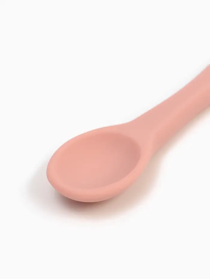 Тарелка детская на присоске и ложка, розовый, Mum&Baby Тарелка детская на присоске и ложка, розовый, Mum&Baby