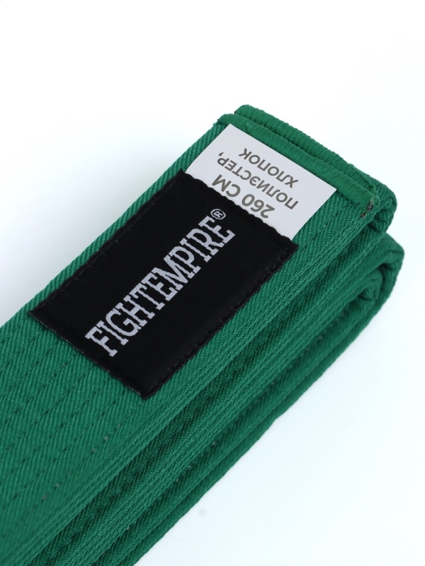Пояс для единоборств Fight Empire 2,6 м, EXPERT, зеленый