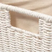 Корзина для белья LaDо́m &laquo;Классика&raquo;, прямоугольная, 45&times;27&times;64 см, белая